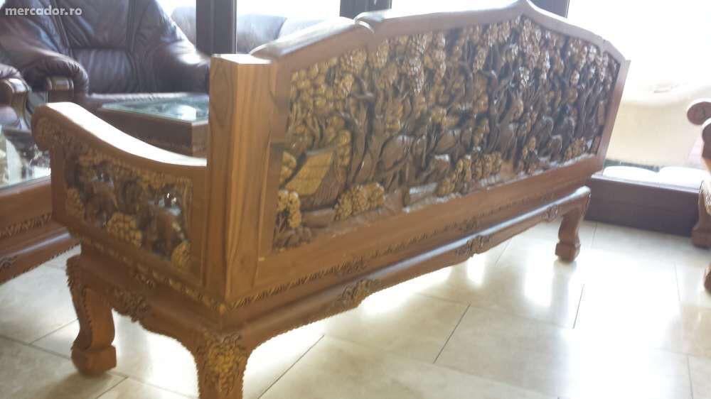 Set living lemn masiv