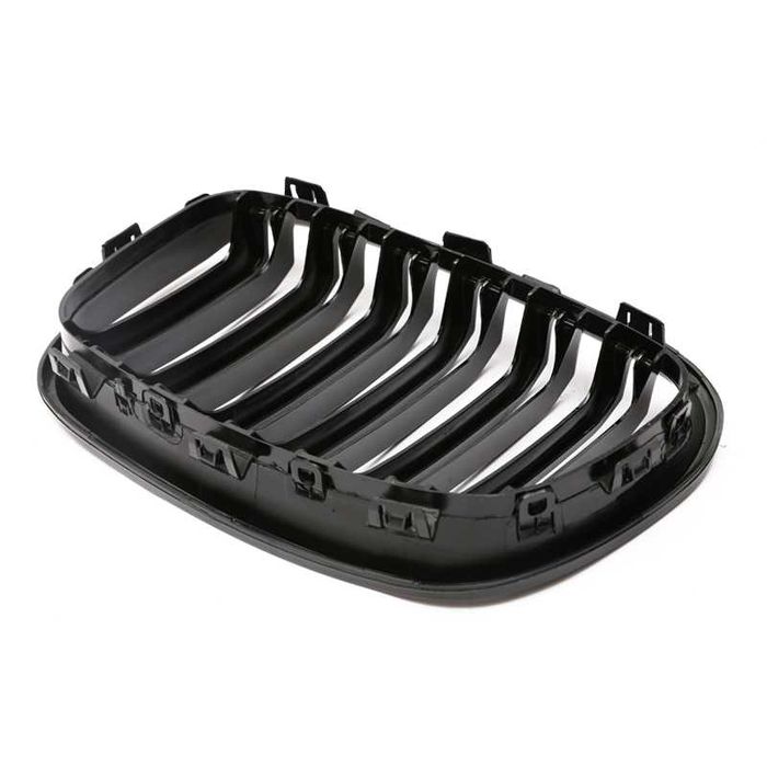 Grile Nari Duble M Design BMW Seria 1 F20 F21 PreLCI Negru Lucios