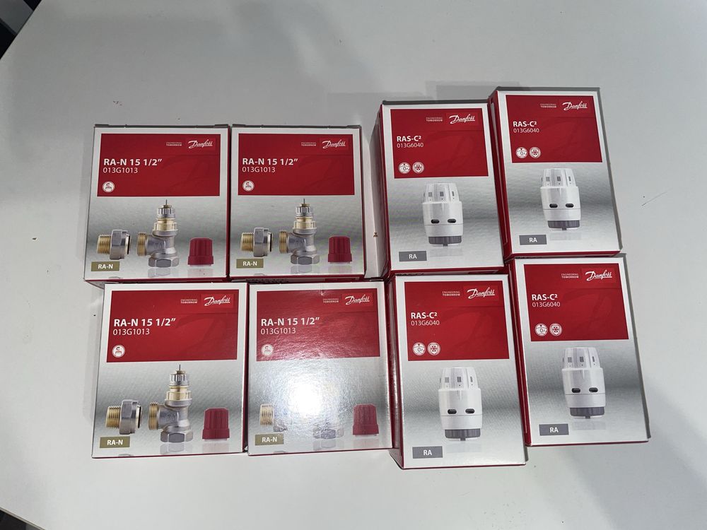 Kit robinet calorifer termostatat + cap termostat Danfoss, alama, 1/2"