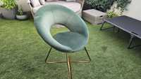 2 scaune tapitate - verde catifea