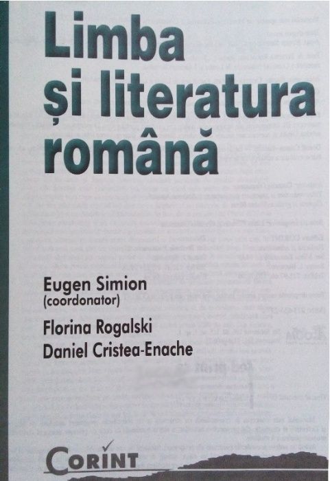 LIMBA si LITERATURA ROMANA Manual pentru Clasa a XII-a