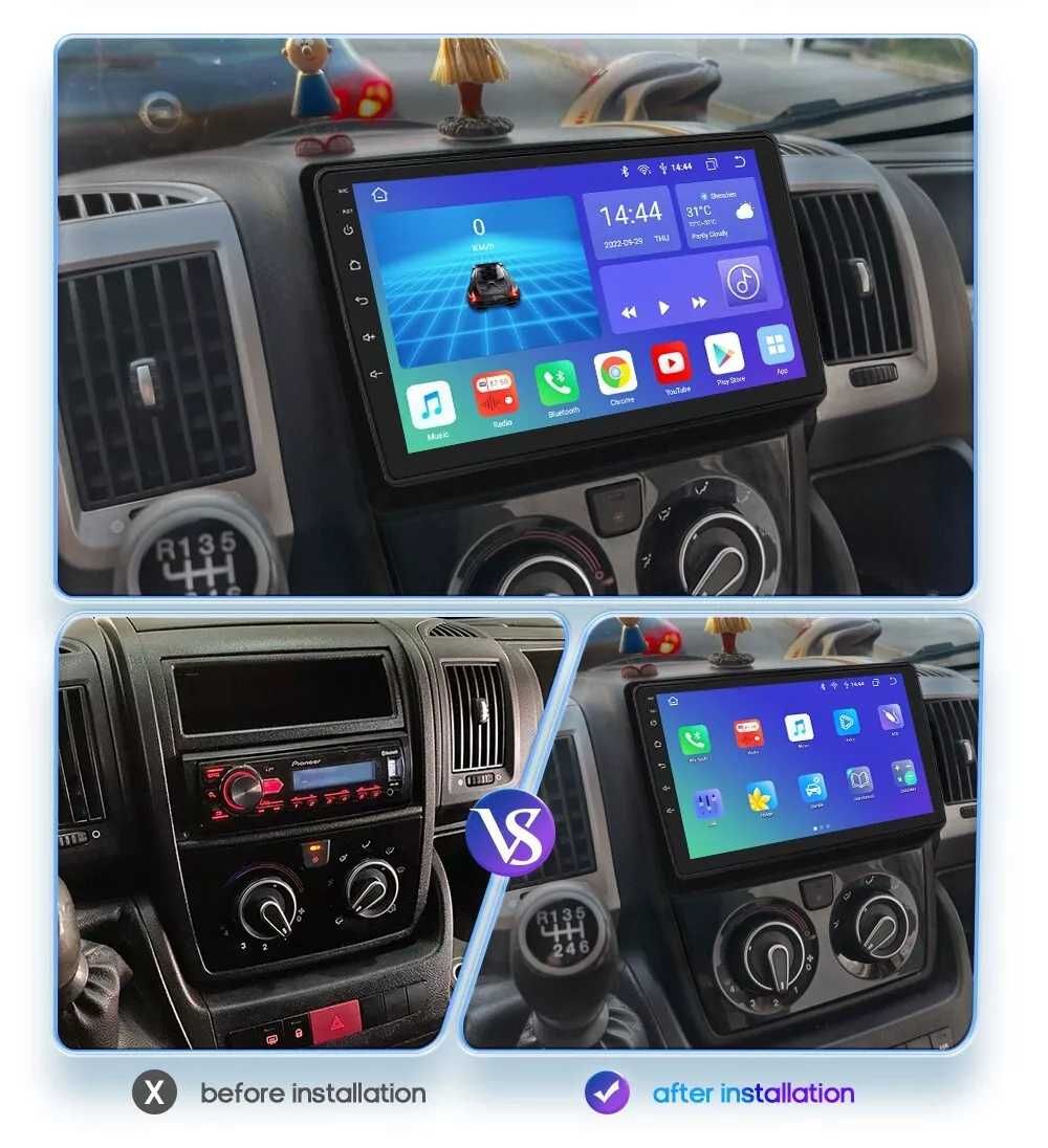 Мултимедия Android Fiat Ducato Peugeot Boxer Citroen Jumper навигация