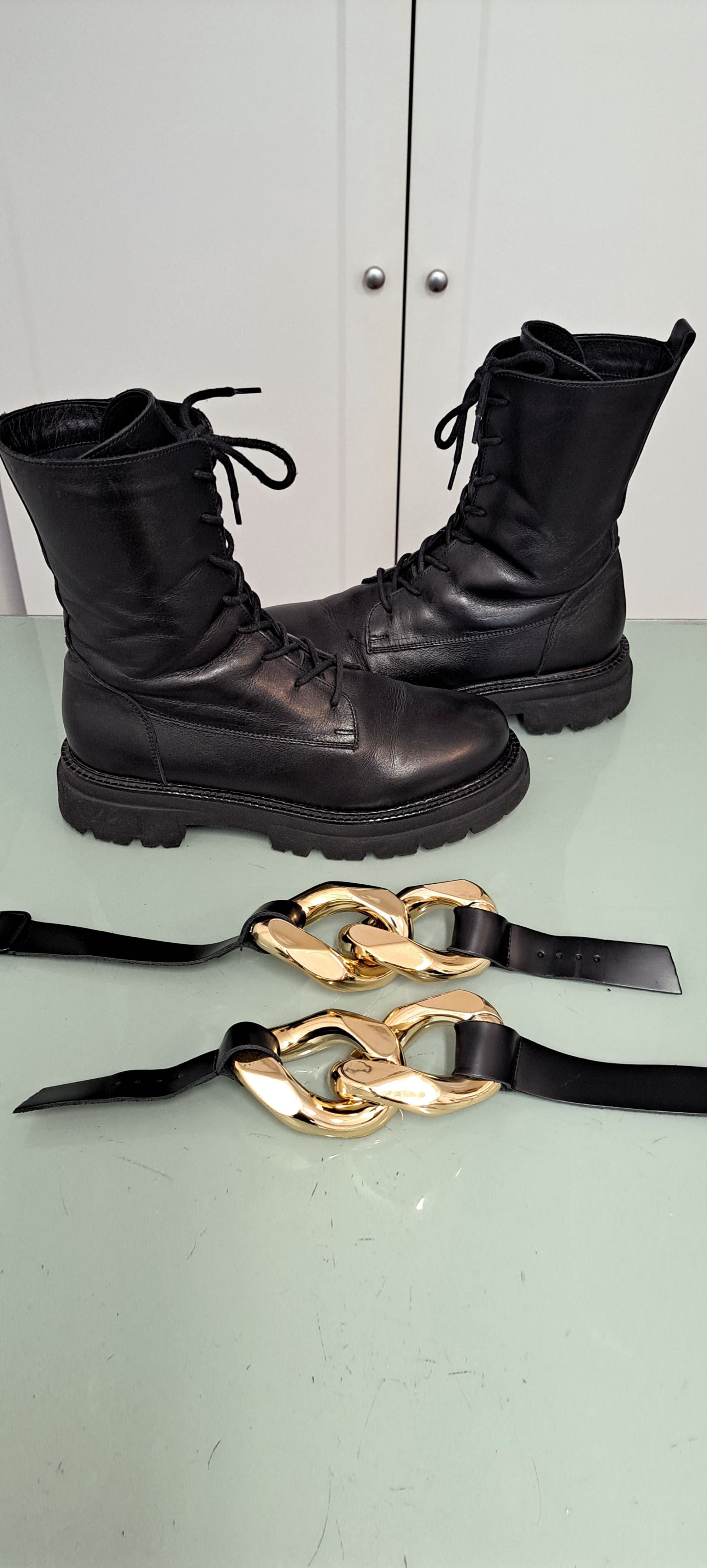 Trappers Badura 38, piele naturala, bocanci, ghete