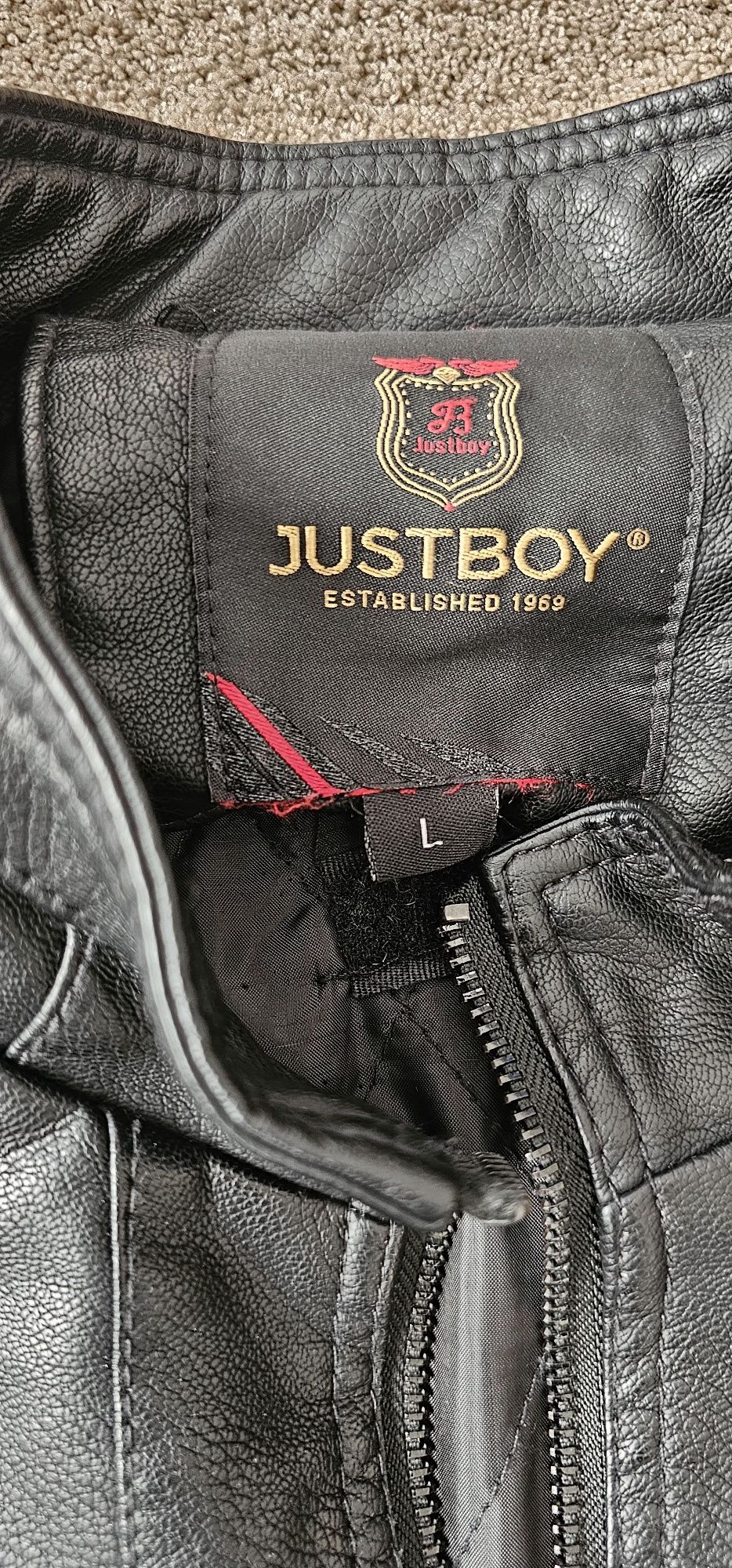 Мъжко Кожено  Яке Justboy