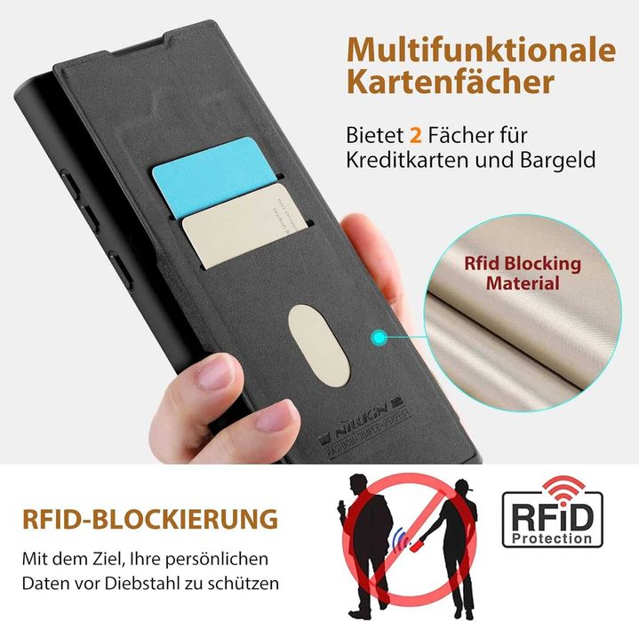 Husa Portofel Piele Samsung S23 Ultra, Negra - TRANSP GRATUIT