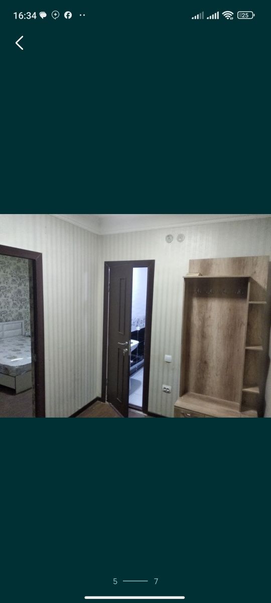 Кибрайда 2 -х хонали квартира 1 этаж шалолада, 1 xona podvoli bor, aga