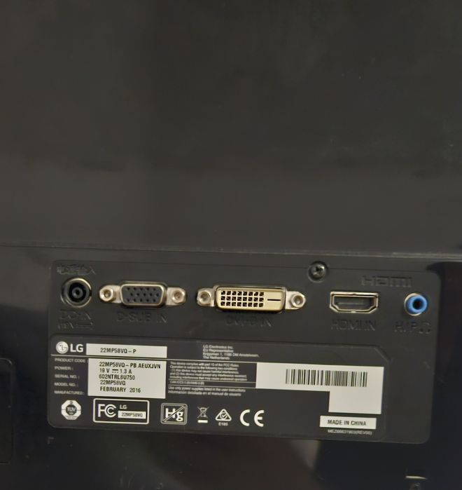 Monitor LED LG 22MP58VQ-P 21.5 inch