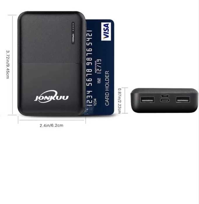 Baterie externă 10000 mAh cu 4 porturi