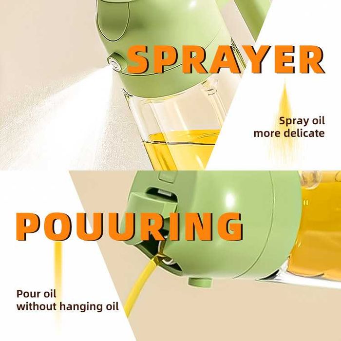 Стъклени оливерници 470 мл (16oz) – 2 в 1 употреба - спрей/оливерник