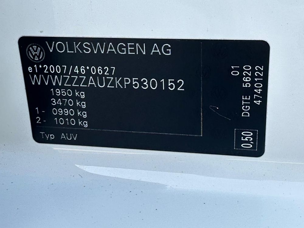 Vw golf 1.6 tdi 2019 model JOIN 198500km