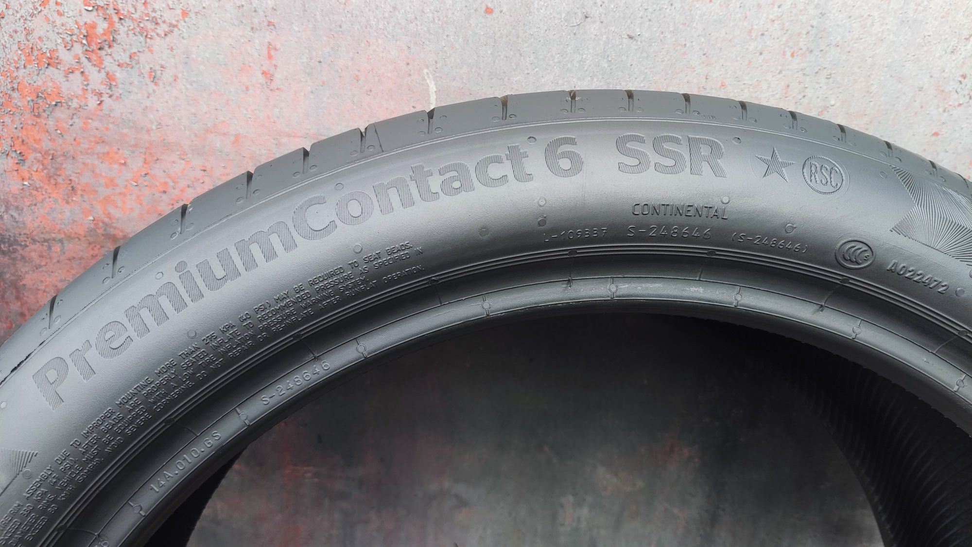 2бр. летни гуми 225/45/19 Continental Conti Premium Contact 6, runflat