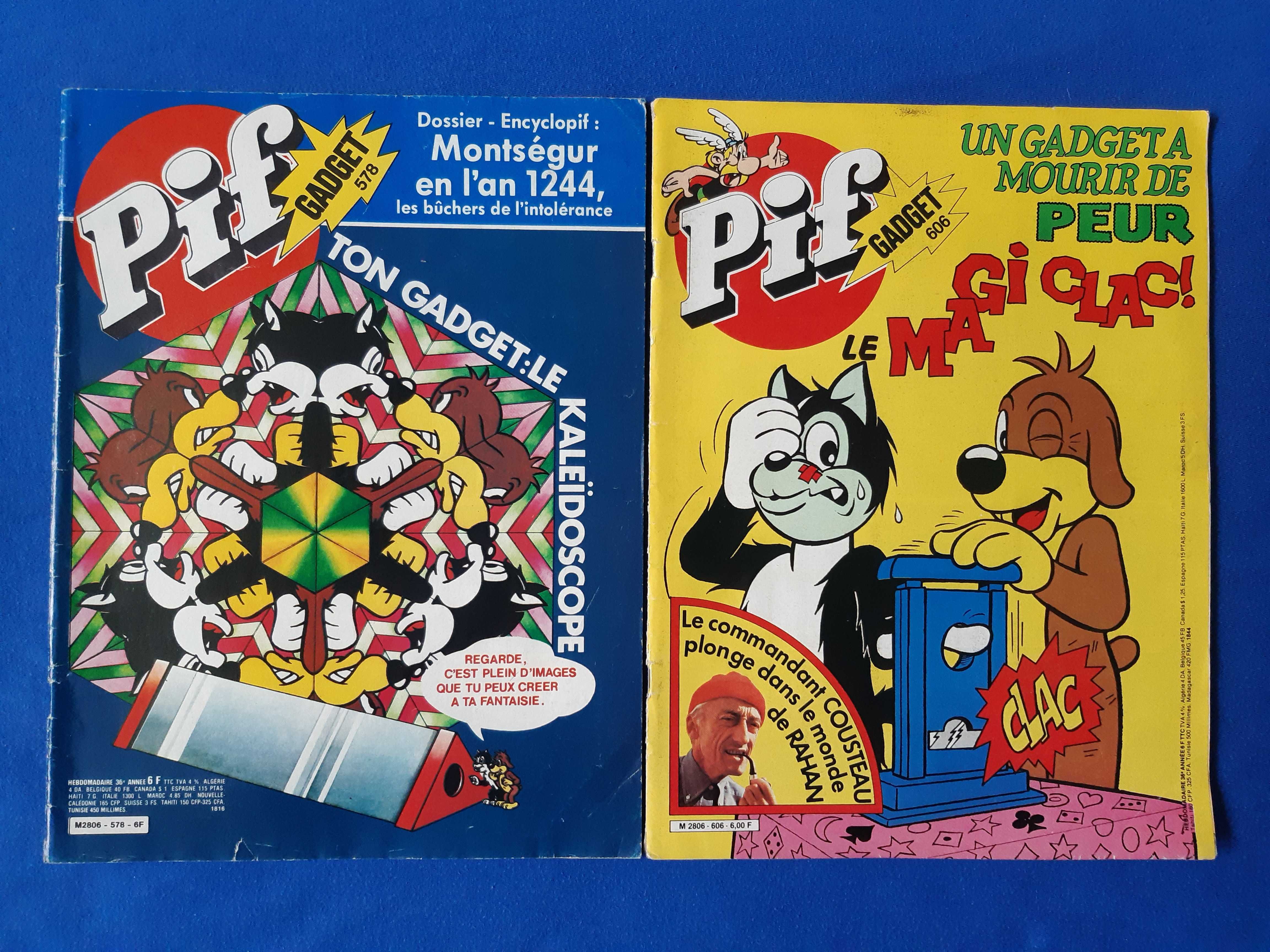 Лот Стари Френски Списания Pif Gadjet Rahan / 1977 - 1981 год.