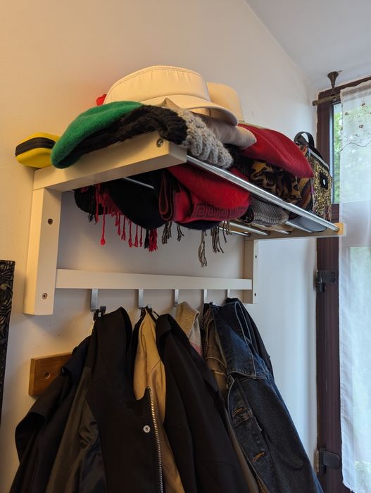 Cuier hol lemn+metal ikeea