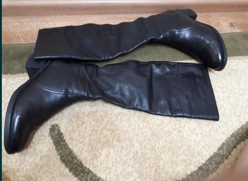 Зимние сапоги из натуральной кожи