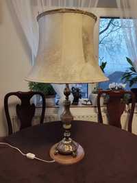 Lampadar victorian abajur piele din bronz si onix înălțime 77 cm