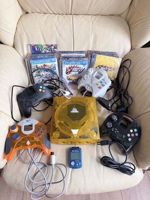 SEGA Dreamcast Crystal Orange