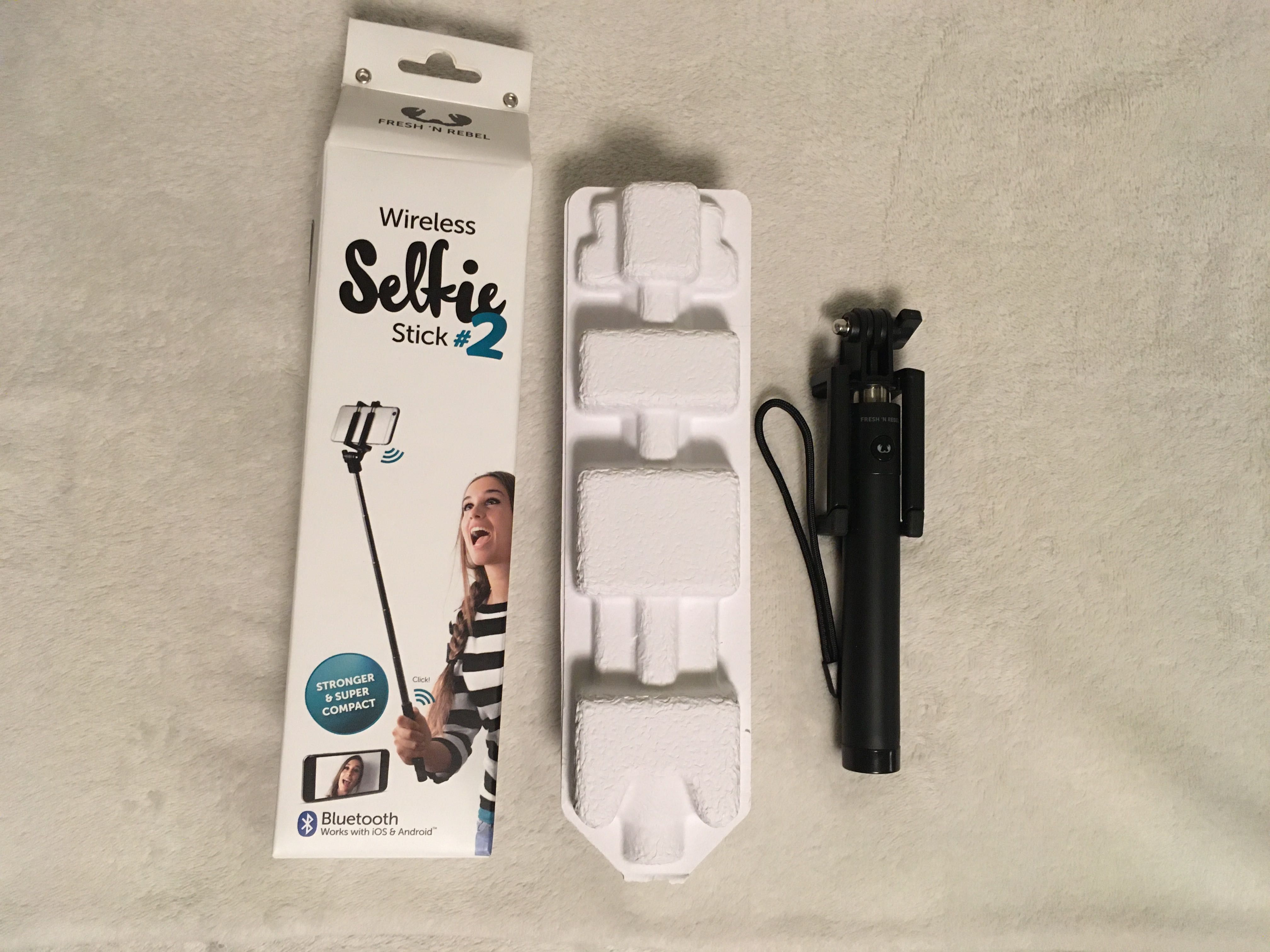 Селфи стик Fresh N Rebel - Wireless Selfie Stick 2, черен