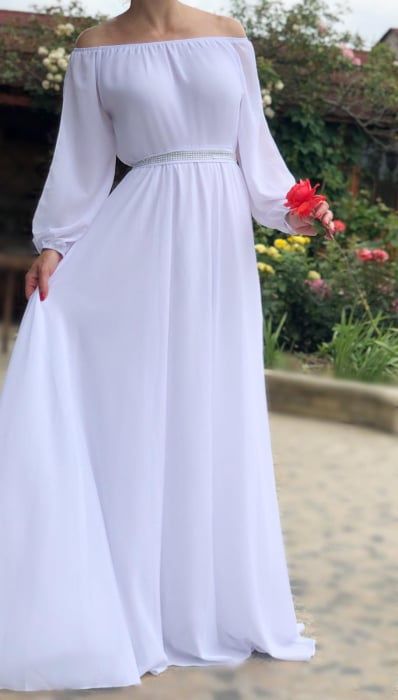 Rochie ieftină, lejeră, de mireasă sau ocazie