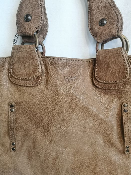 Boss, дамска чанта естествена кожа