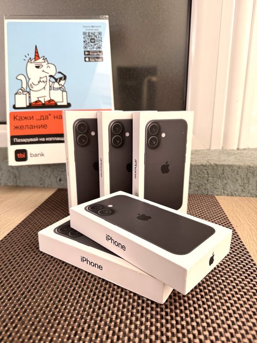 Нов•iphone 16 Black ЛИЗИНГ 45лв/м айфон 16 128GB