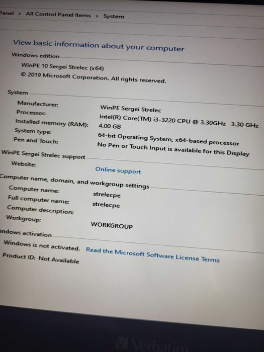 pc unitate dell optiplex 3010 i3 3220 2x2gb ram + tastatura mouse wifi