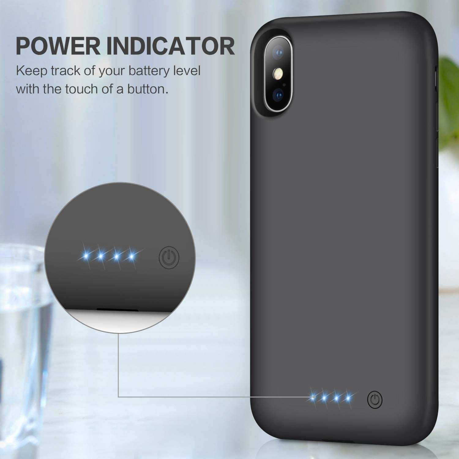 NOU Husa cu acumulator pentru iPhone XS MAX 7800 mAh