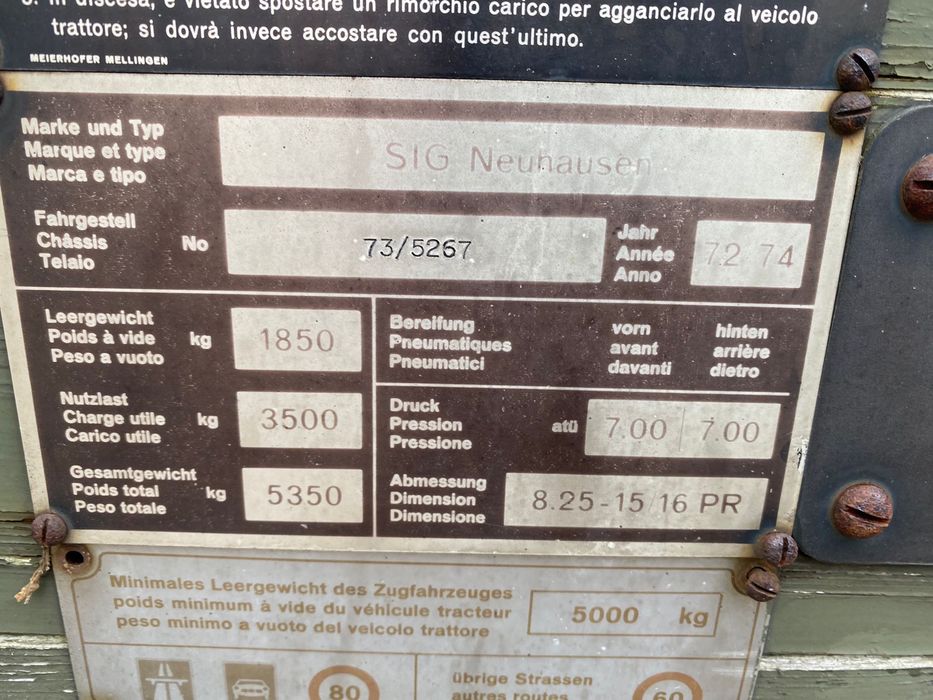 Remorca aramata elvetiana