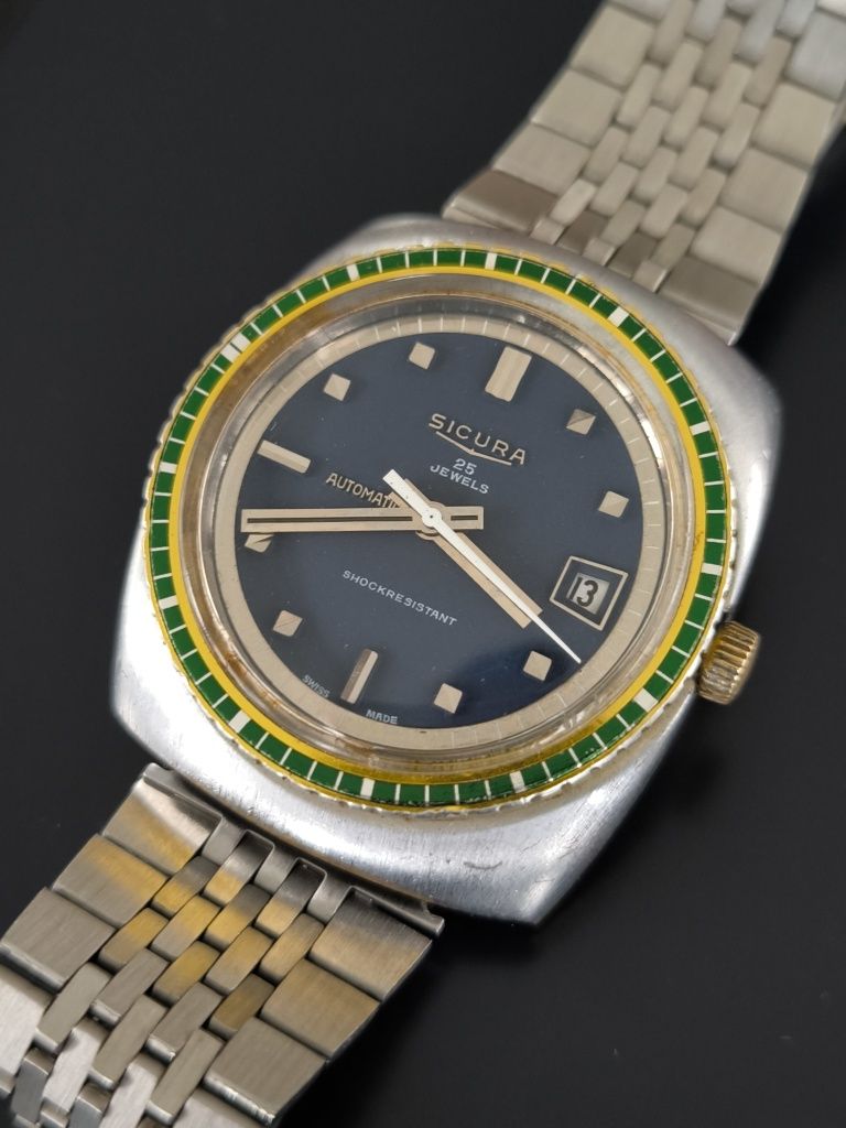 Ceas Sicura Automatic -25 rubine -38,5x43,5 mm