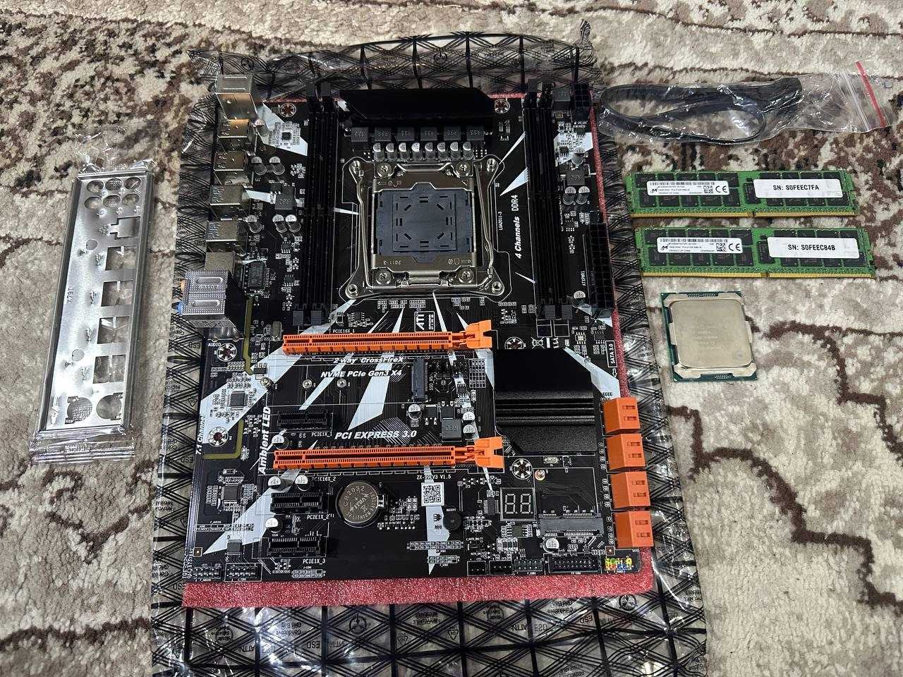 Новый  мощный 32 поточный комплект - X99 + 2682v4 + 32gb DDR4