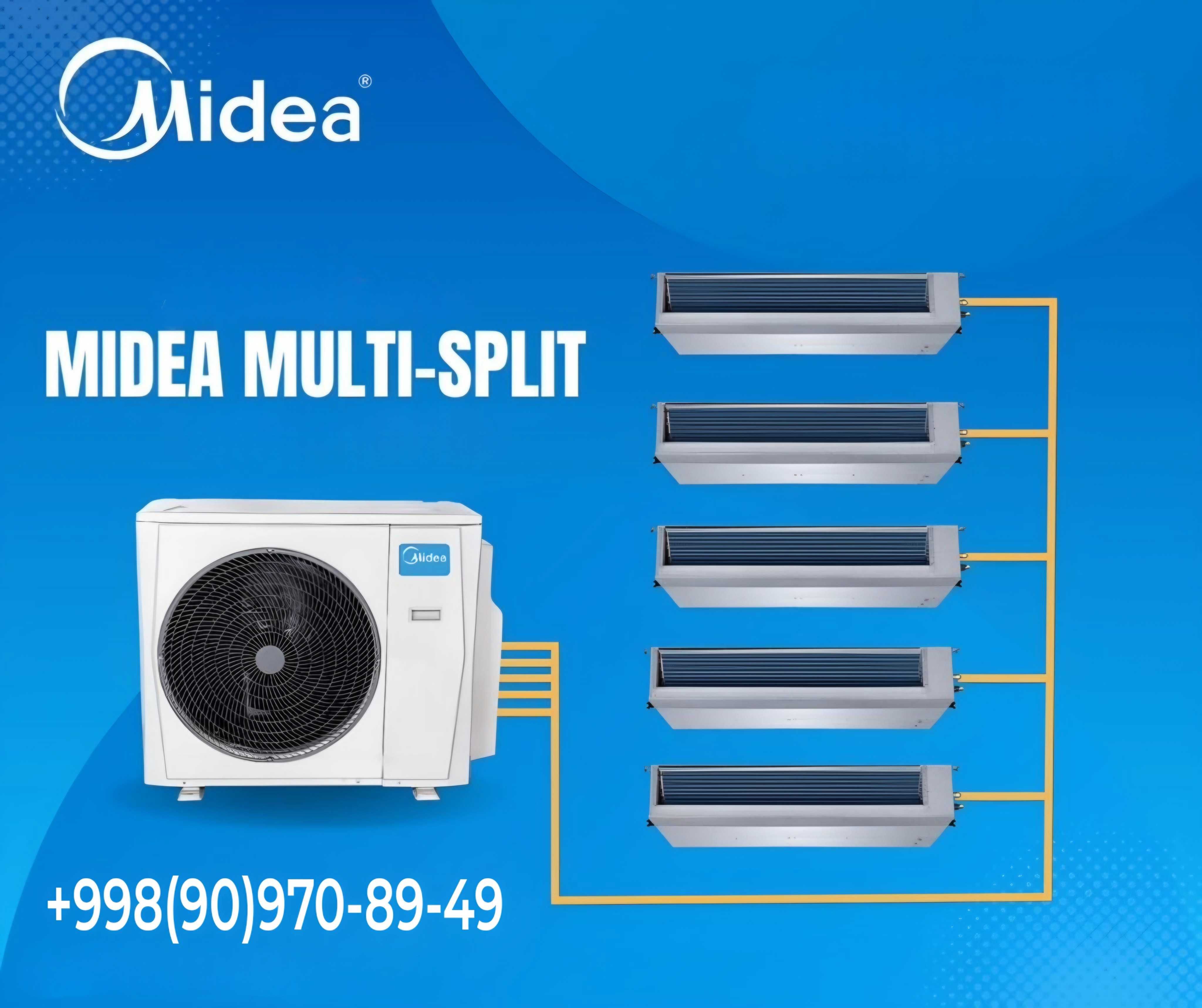 Мульти сплит система от Midea инверторный! multi split kondisioner