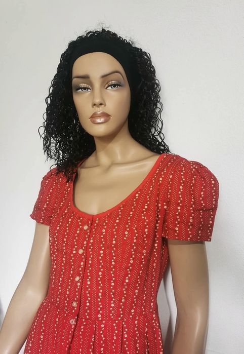 Rochie vintage rosie "Mac de camp" (Klatschmohn)