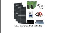 Kit fotovoltaic 1.2KW panouri 405W invertor 2000-8000W si baterii 190A