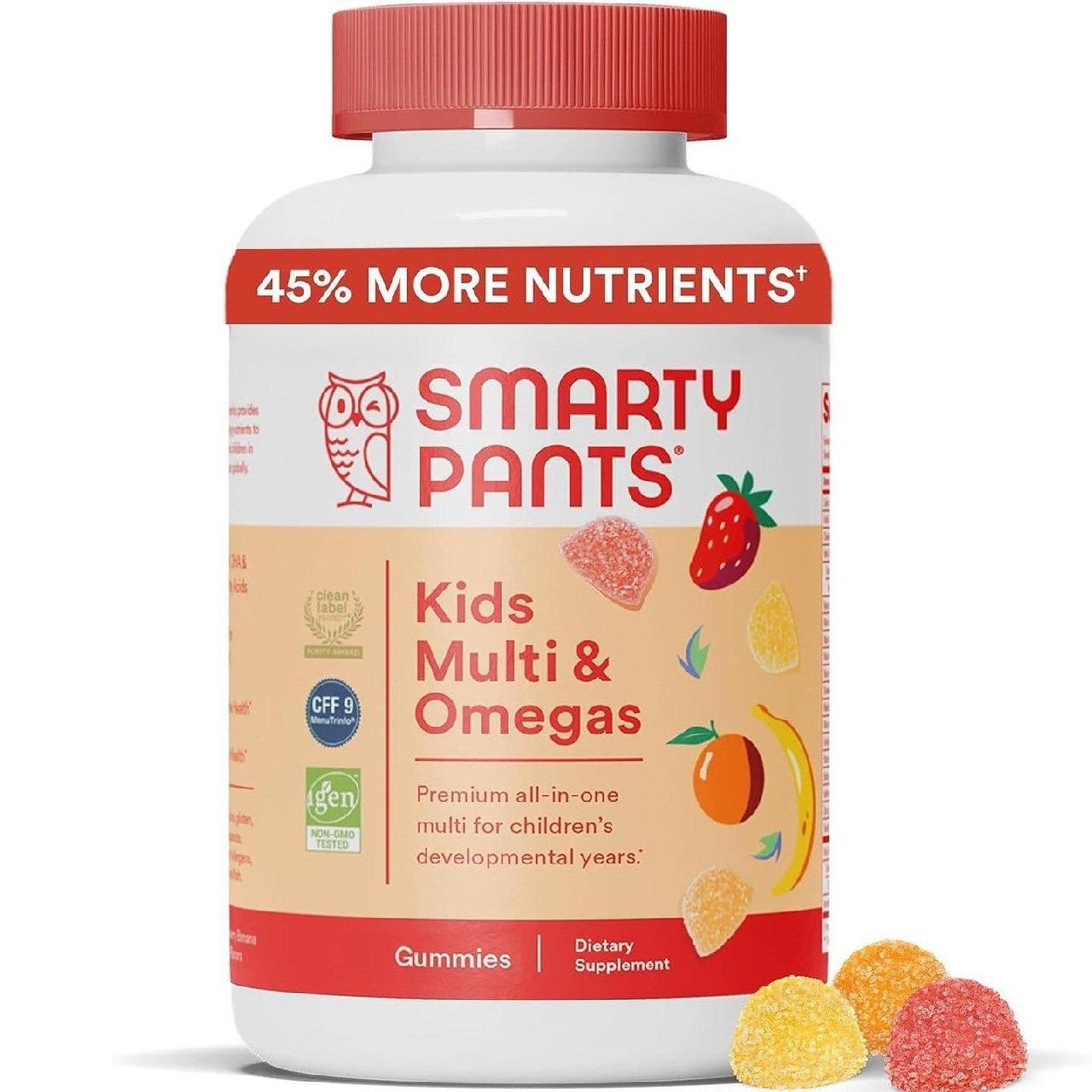 Мультивитаминные жевательные конфеты SmartyPants Kids: рыбий жир омега