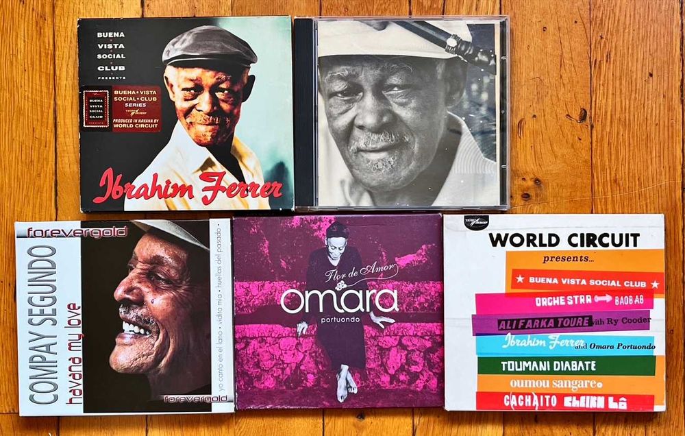 Set 5 CD muzica cubaneza: 2x I. Ferrer, Compay Segundo, O. Portuondo..