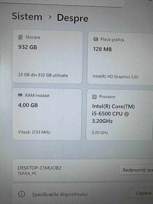 Vand pc cu i5,1 tb stocare