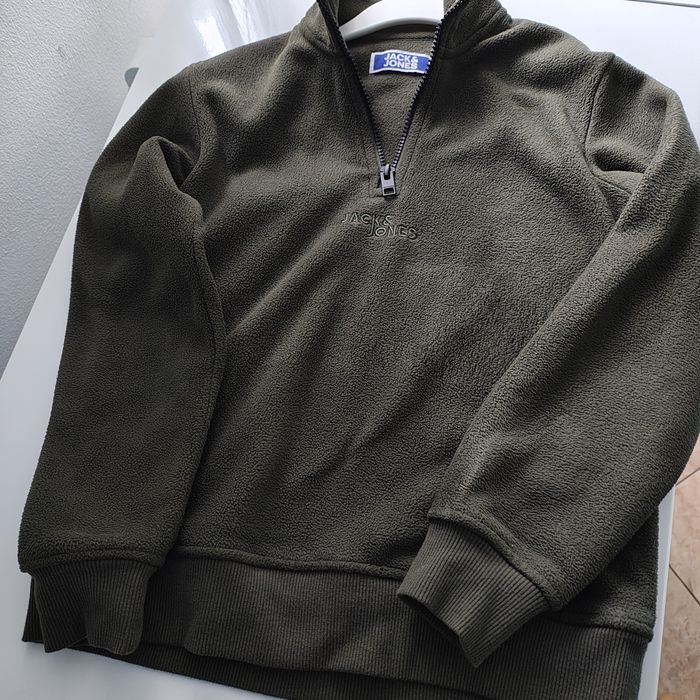 Bluza de molton jack jones măsură 140 verde pin