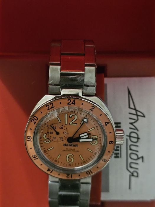 Часы Восток Амфибия новые оригинал в заводских плёнках автомат