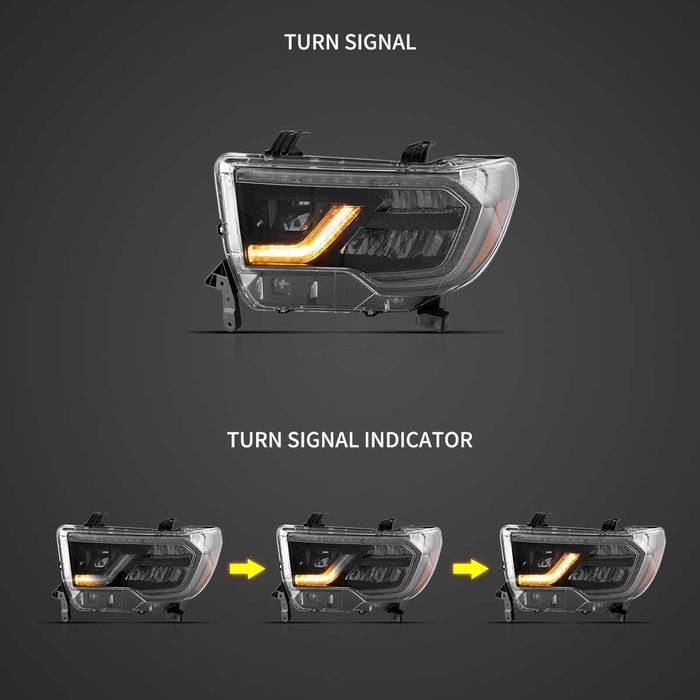 Комплект LED фарове за Toyota Sequoia 2008-2020 и Tundra 2007-2013