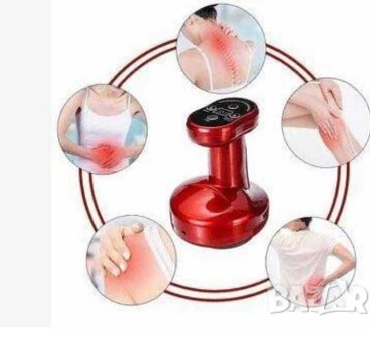 Електрически вендузи ГУА ШЪ антицелулитен масажор Gua Sha therapy tool