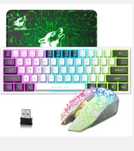 Set tastatură și mouse fără fir 60% mini pentru jocuri - Receptor