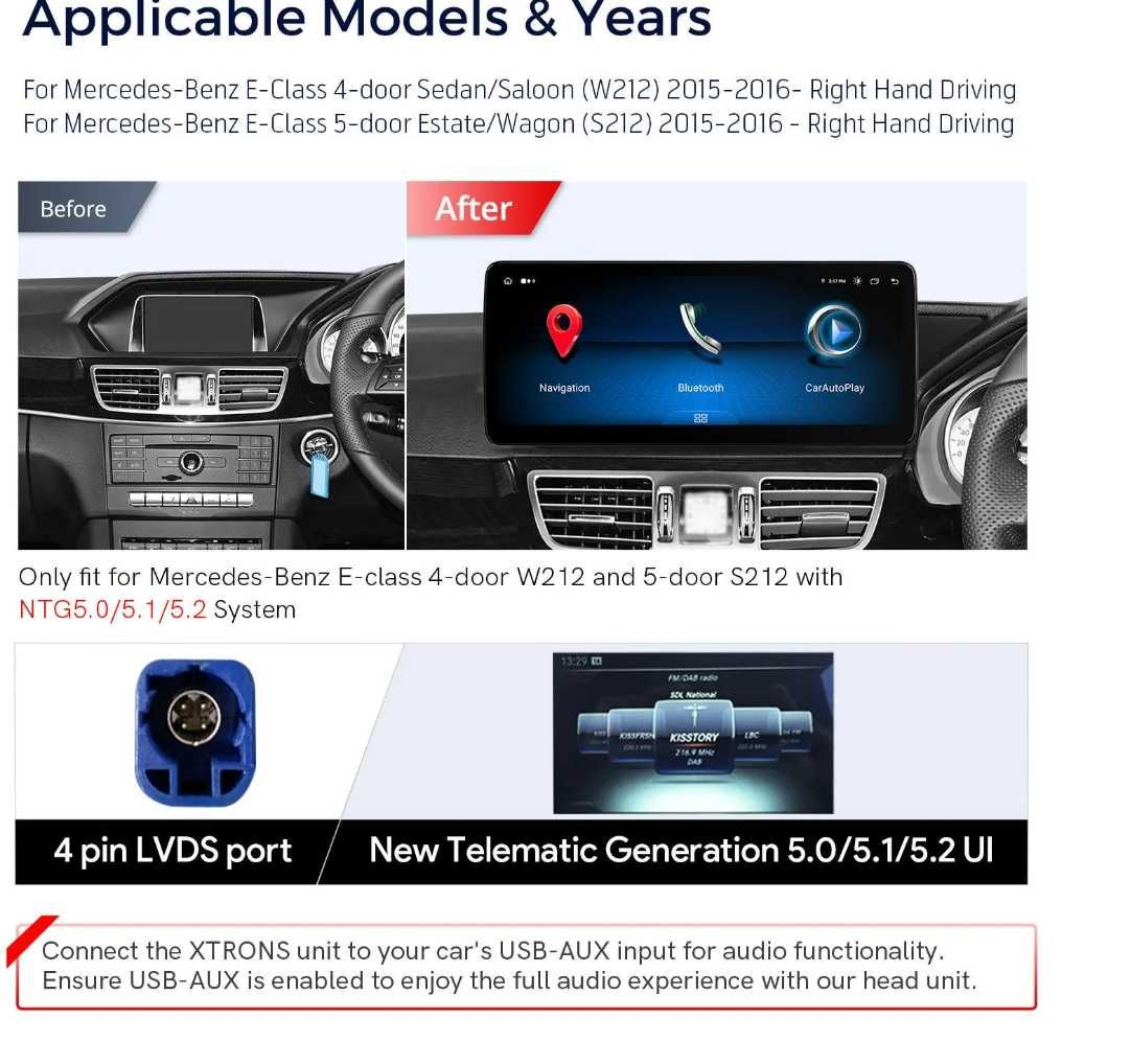 андроид мониторы XTRONS для Mercedes