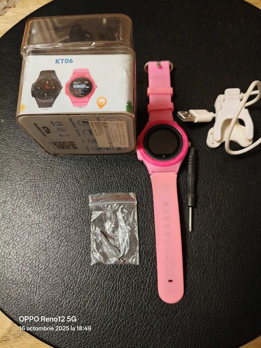 Ceas smart copii-roz