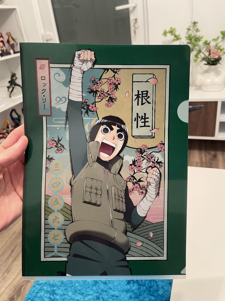 Set 2 clearfile folder A4 Rock Lee si Shikamaru by Bandai Namco