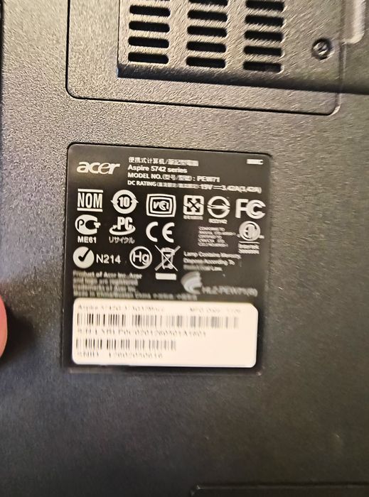 Laptop Acer Aspire 5742