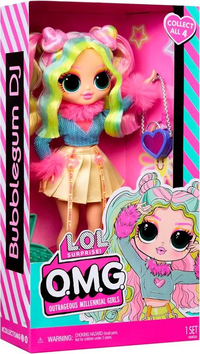 Кукла Лол LOL Surprise OMG Doll - Bubblegum DJ 25см Америка