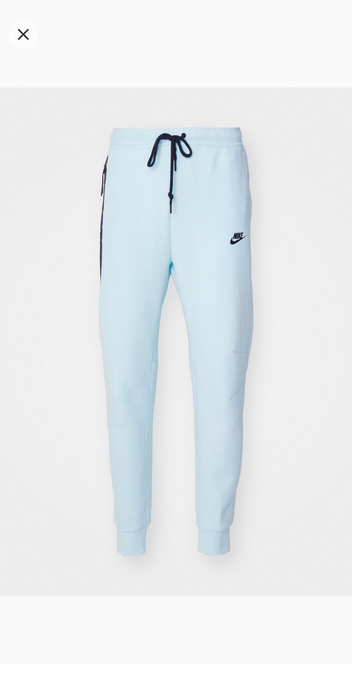 Nike tech fleece долнище-синьо