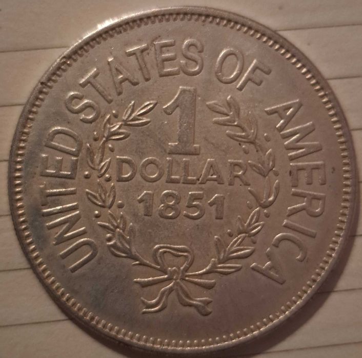 Един долар 1851...