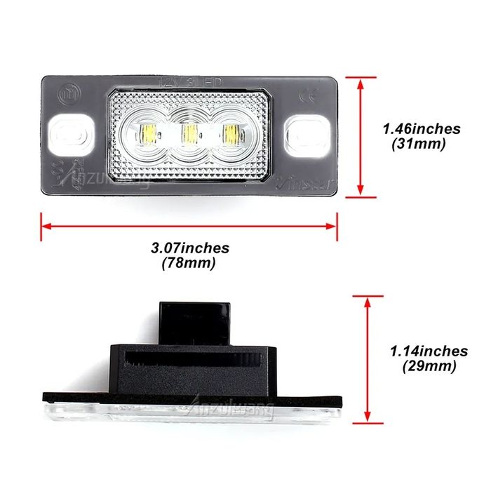 Set becuri lampi led numar Vw Tiguan Golf 4/5/6 variant Passat B5.5