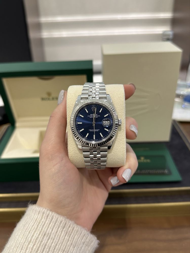 Rolex Datejust 41mm Steel and White Gold 126334 BLUE