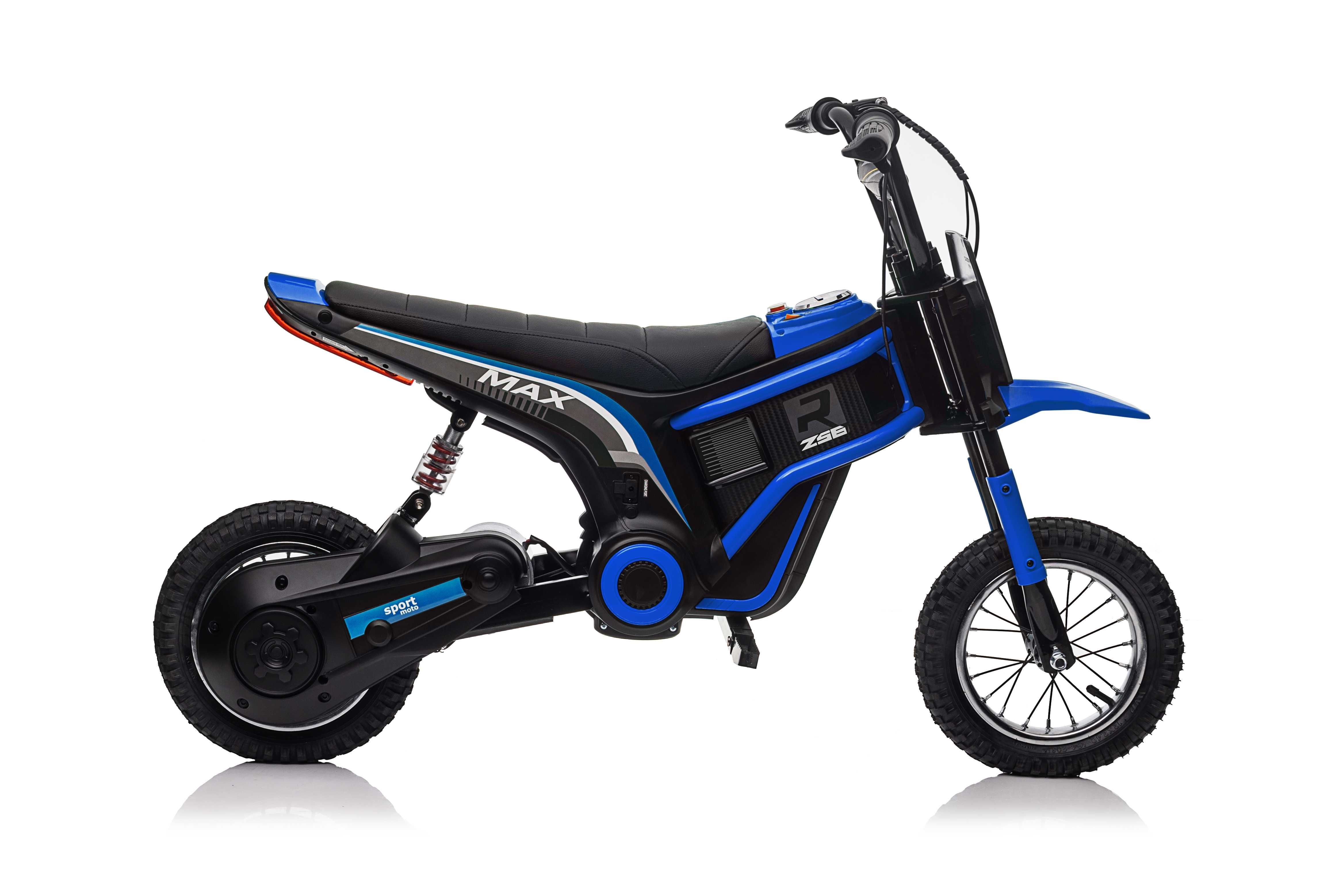 Motocicleta electrica Kinderauto Enduro 350W 24V, roti gonflabile Blue